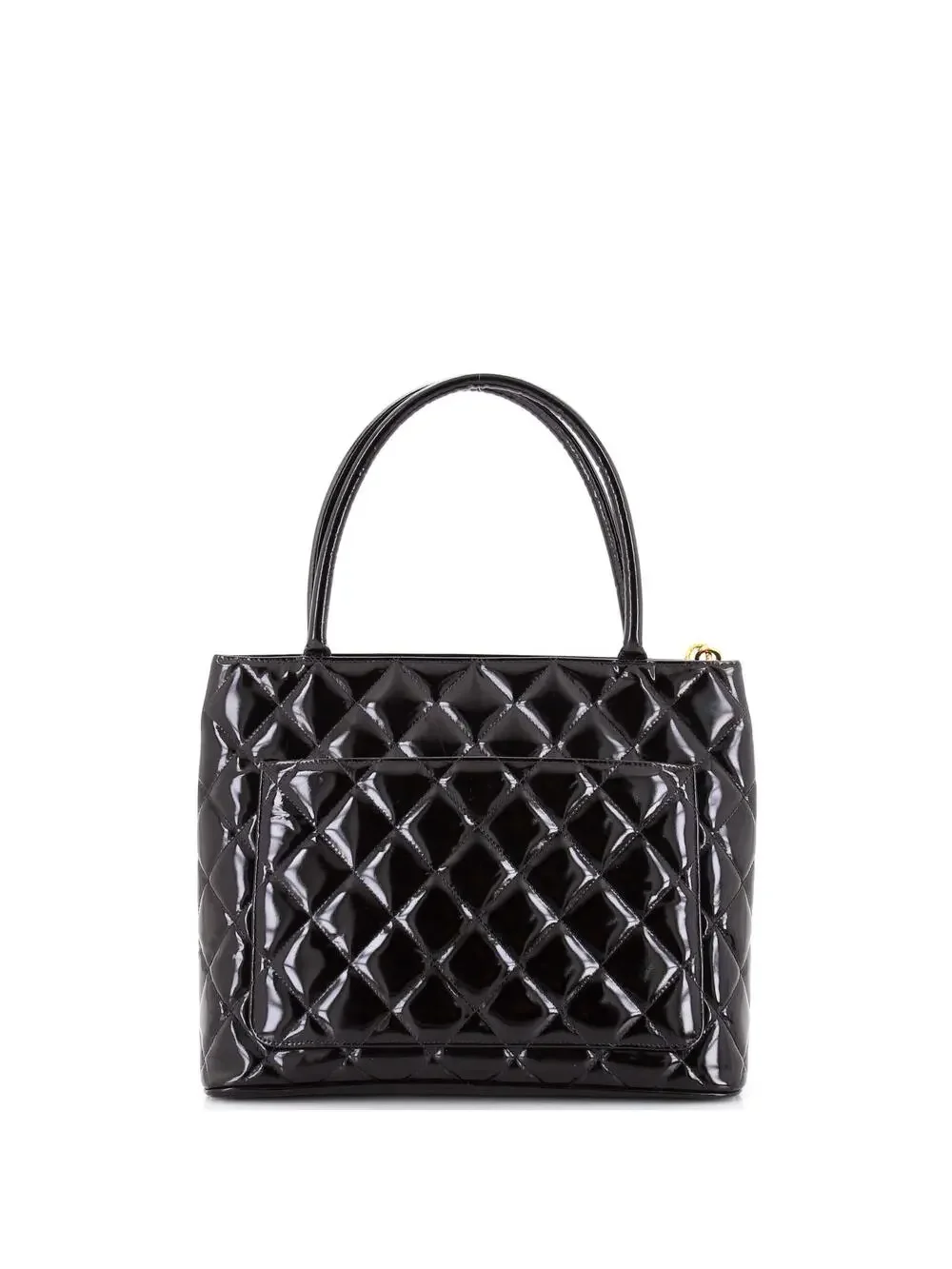 Chanel Medallion Tote Quilted Patent #342401C23B